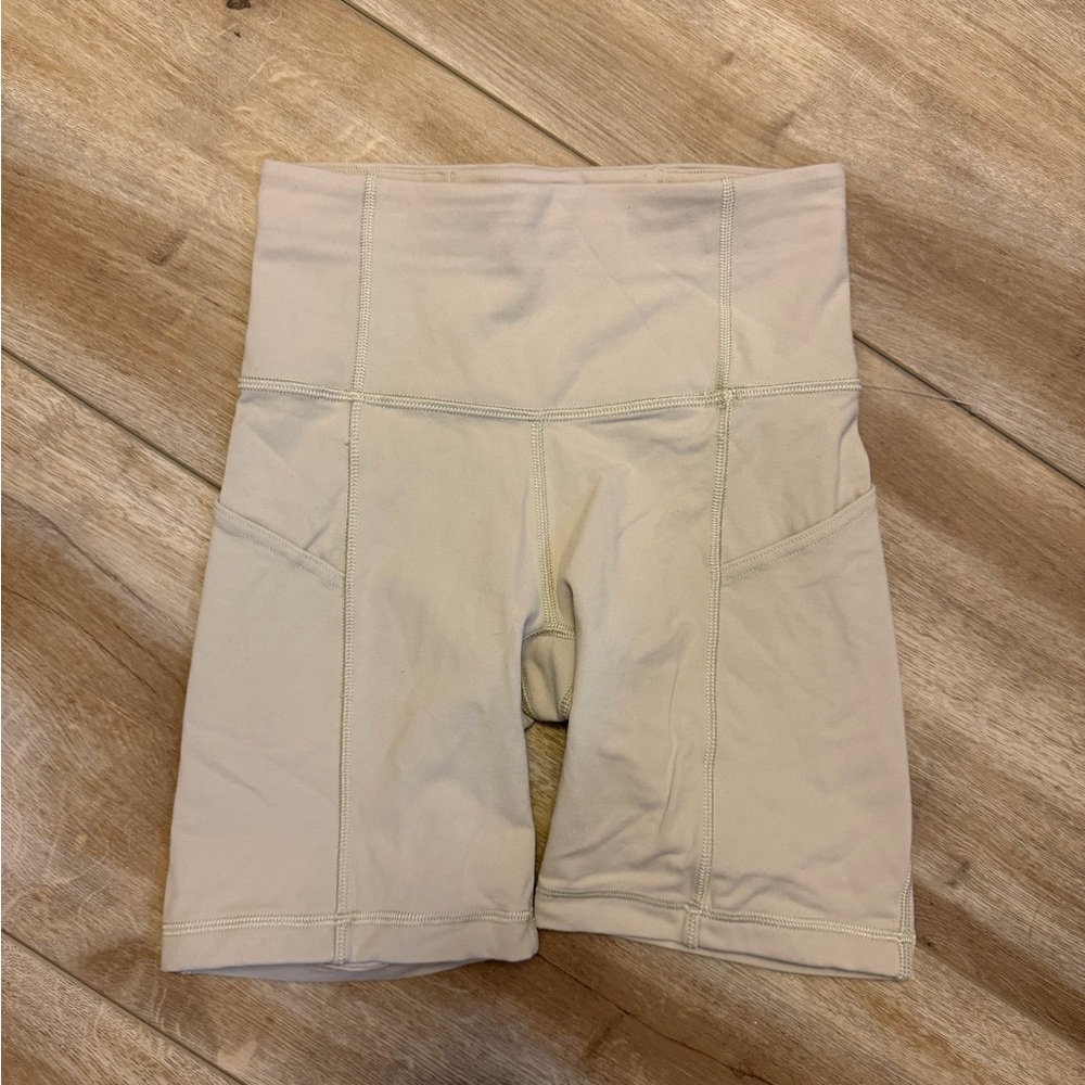 TNA Women's Beige Bike Shorts